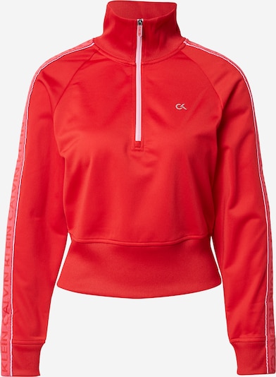 Calvin Klein Performance Sport sweatshirt i ljusröd / vit, Produktvy