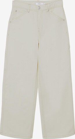 NAME IT Wide leg Trousers 'Rose' in Beige: front