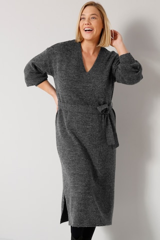Sara Lindholm Dress in Grey: front