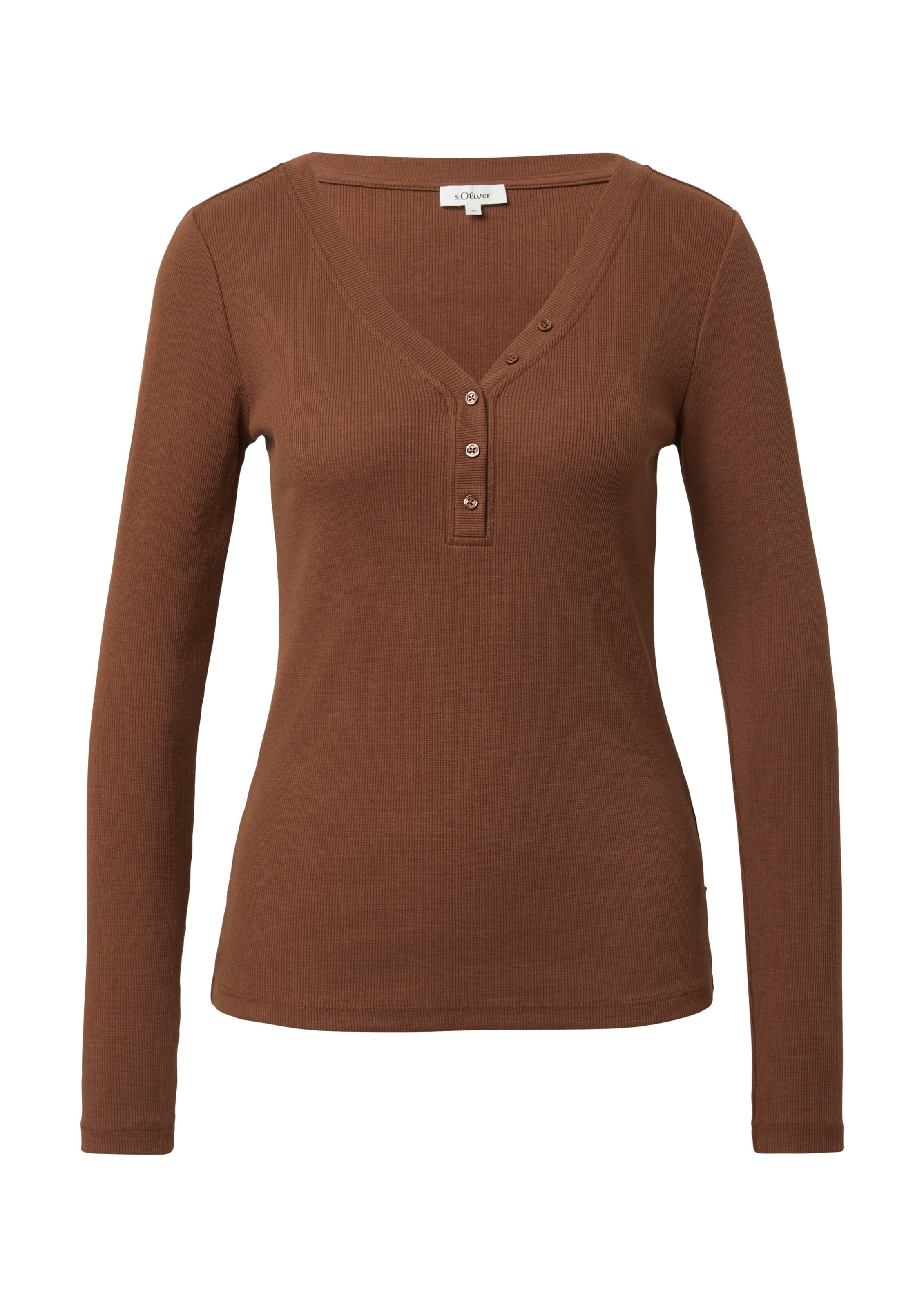 s.Oliver Koszulka w kolorze brązowy: przód