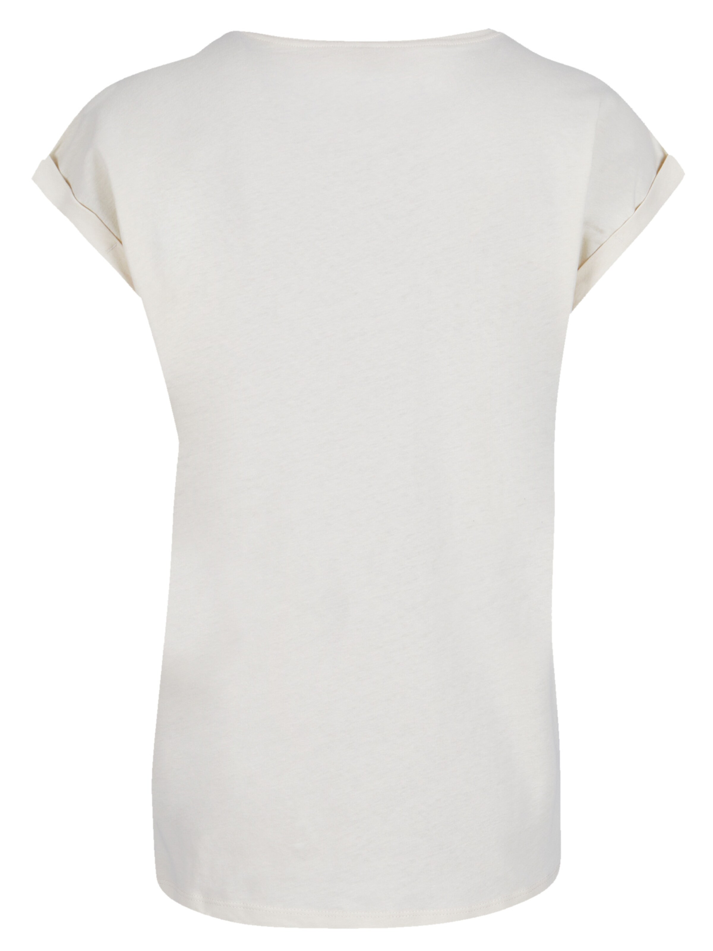 T-shirt 'Mountain Heartbeat' F4NT4STIC en beige