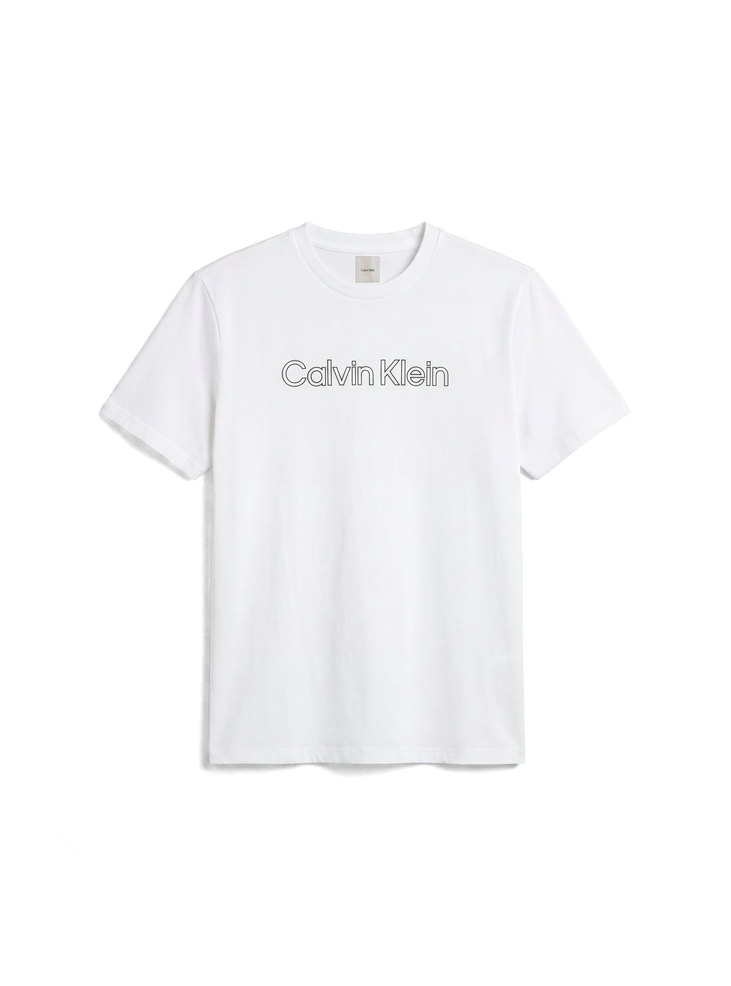T-Shirt Calvin Klein en blanc : devant