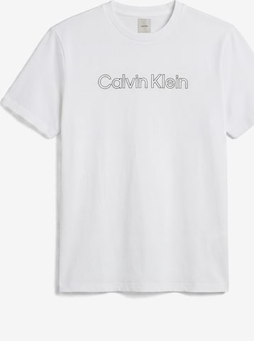 T-Shirt Calvin Klein en blanc : devant