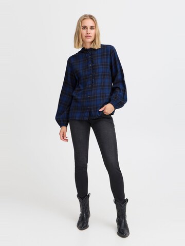 PULZ Jeans Blouse 'Katelyn' in Blue