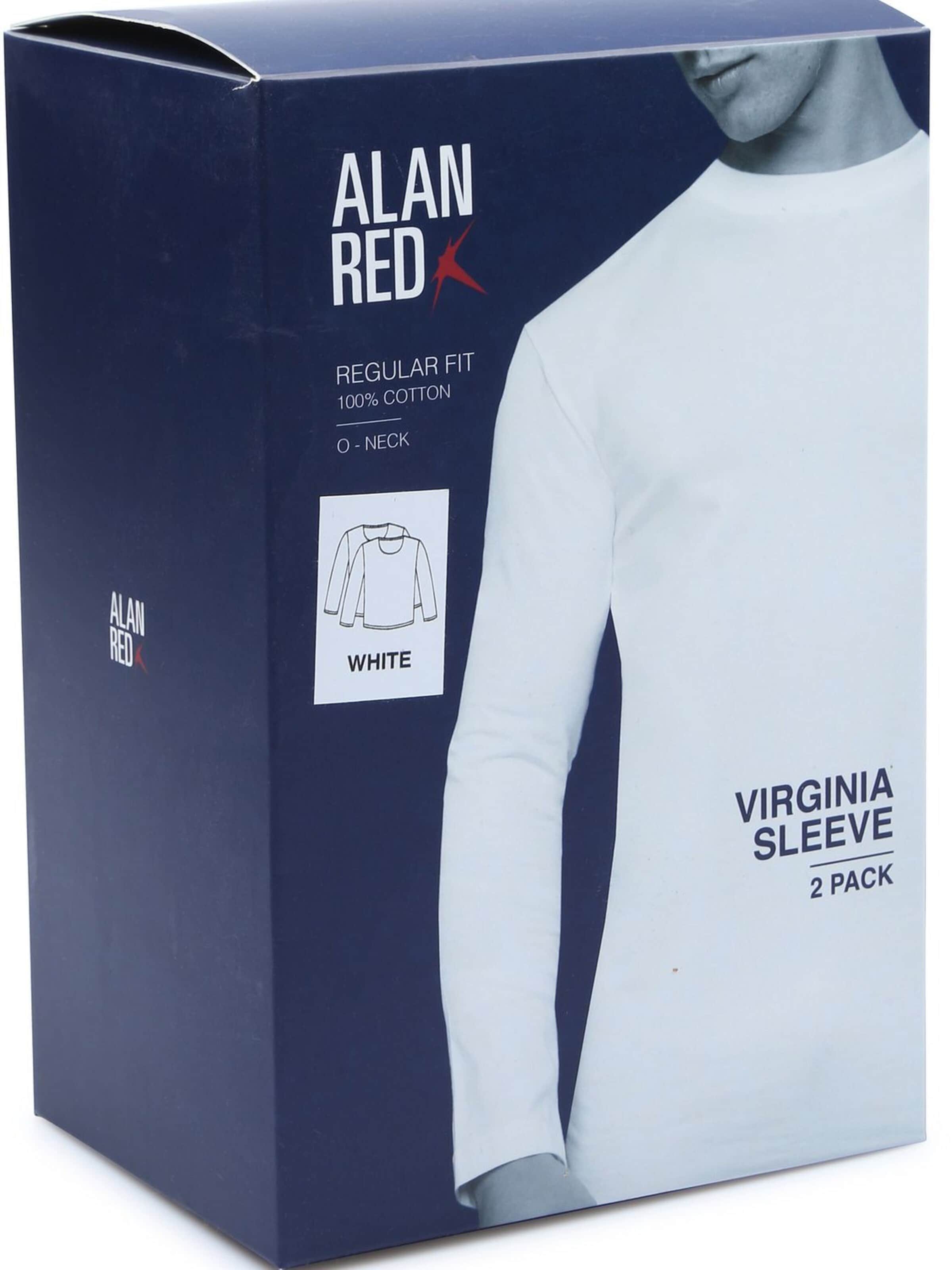 alan red Shirt 'Virginia' in White