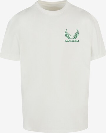 Merchcode T-Shirt 'Cupid´s Assistan' in Beige: predná strana