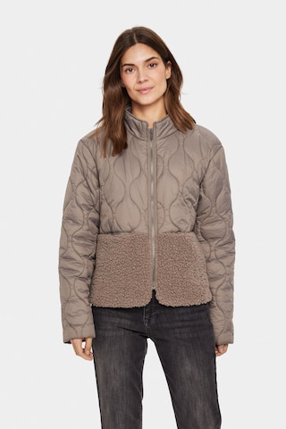 SAINT TROPEZ Jacke 'Isodora' in Beige: Vorderseite