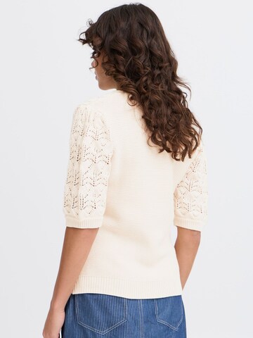 Fransa Knit cardigan ' FRKATELEEN CAR 2 ' in Beige
