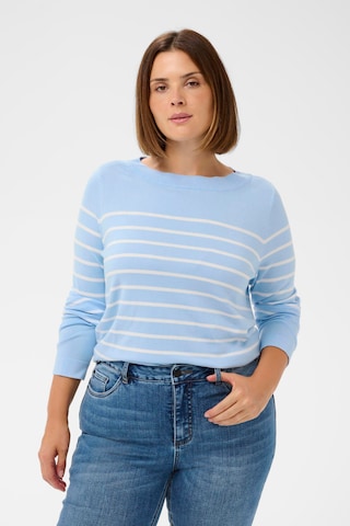 KAFFE CURVE Trui 'KCLizzy' in Blauw: voorkant