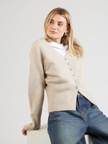 TOPSHOP Вязаная кофта 'Sienna' в Бежевый: спереди