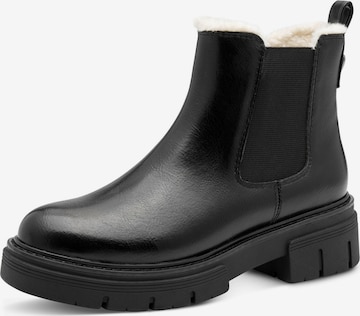 MARCO TOZZI Botki Chelsea w kolorze czarny: przód