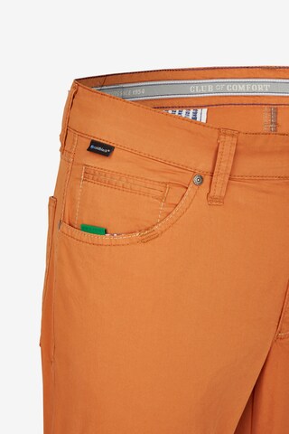 CLUB OF COMFORT Slimfit Hose 'HENRY-X5107' in Orange