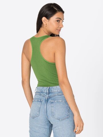 Nasty Gal Shirt bodysuit in Green