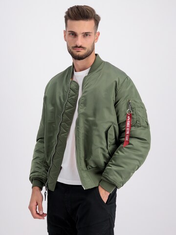 Geacă de primăvară-toamnă 'MA-1' de la ALPHA INDUSTRIES pe verde: față