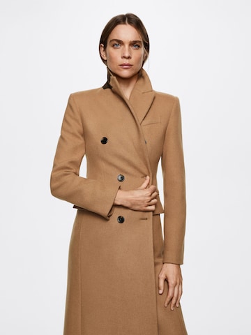 MANGO Between-Seasons Coat in Brown