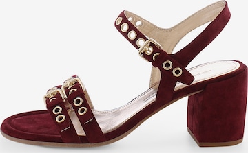 Sandales à lanières 'VIOLA' Kennel & Schmenger en rouge : devant