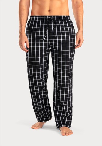 Authentic Le Jogger Regular Pajama Pants in Black: front