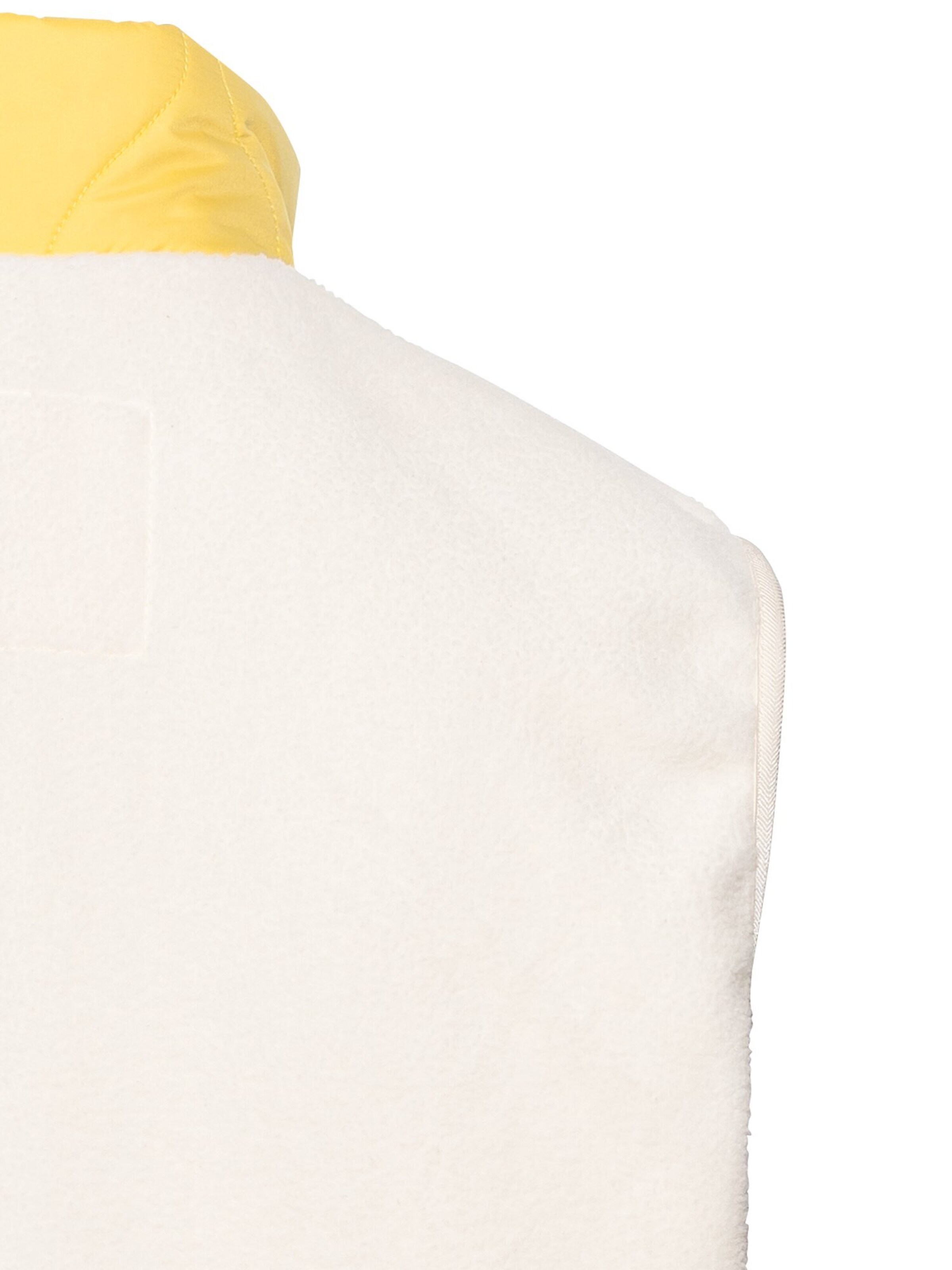 CAMEL ACTIVE Fleeceweste mit Stehkragen in Weiß