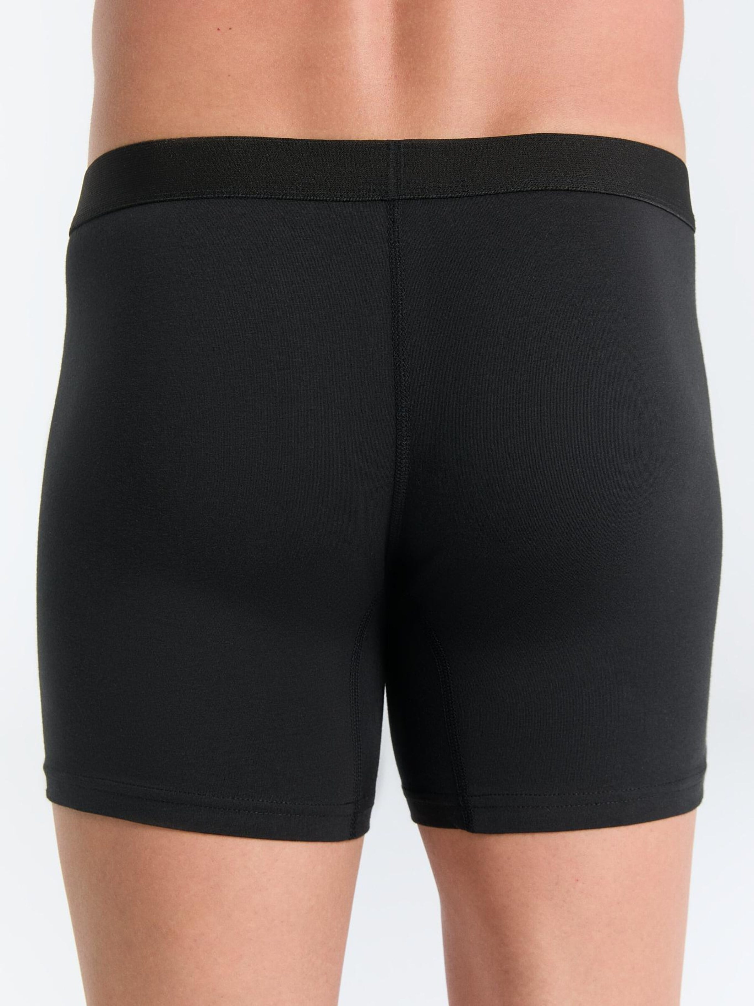 Albero Natur Boxer shorts '4er-Pack Herren Bio-Baumwoll Boxershorts' in Black