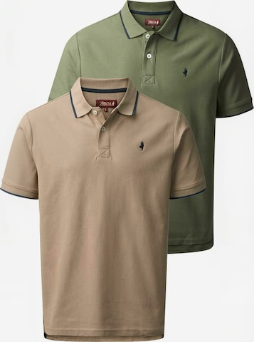 MCS Regular Fit Paita ' MCLake 2-pack ' värissä beige: etupuoli