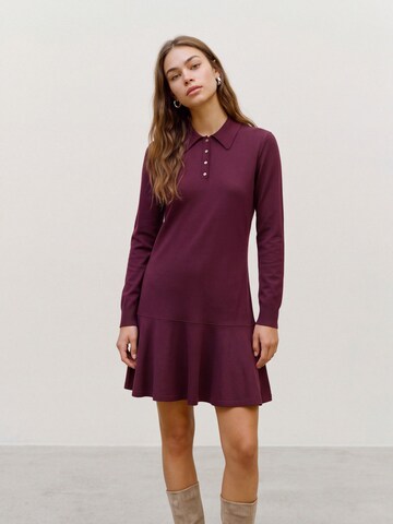 VERO MODA Knit dress 'VMMikaela' in Red: front