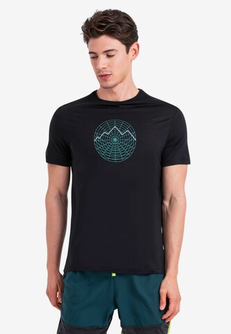 T-Shirt fonctionnel 'Cool-Lite Sphere III' ICEBREAKER en noir : devant