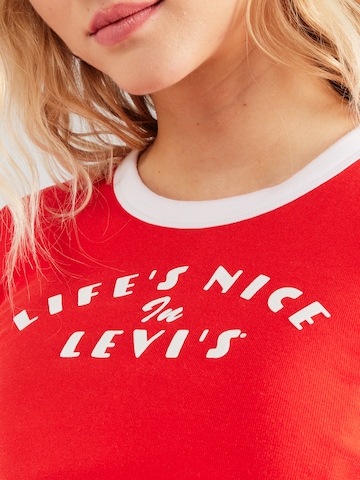 LEVI'S ® Tričko 'MINI RINGER' - Červená