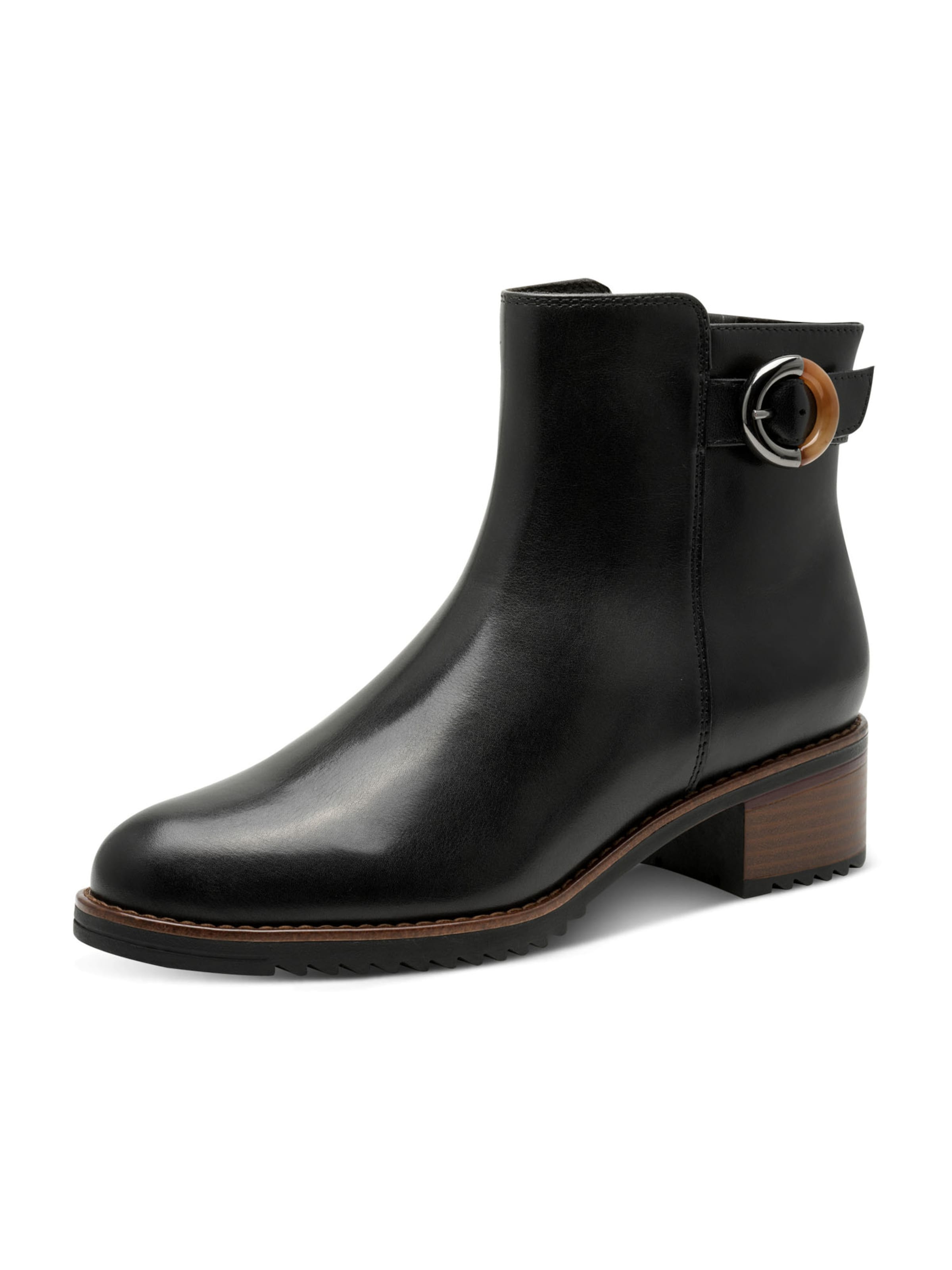 MARCO TOZZI Ankle Boots in Black: front