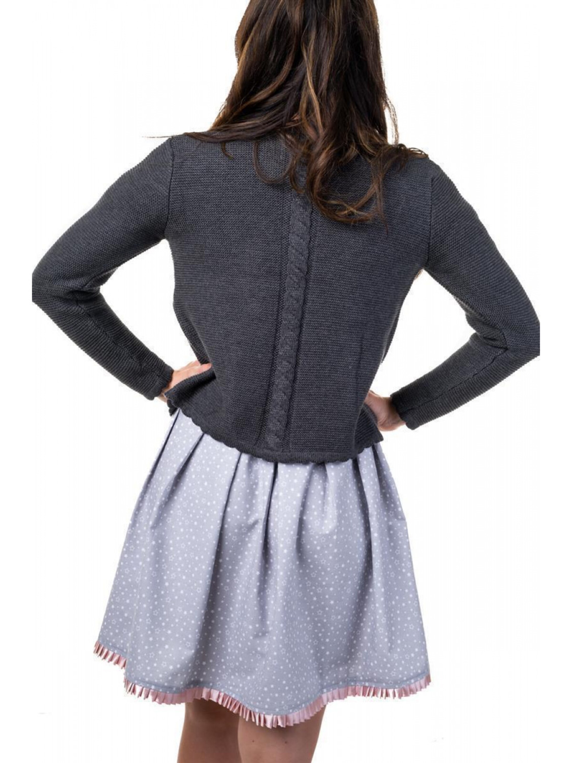 Trachtl Strickjanker 'TRACHTENJACKE DUNKELGRAU'‌‌‌‌‌‌ in Grau