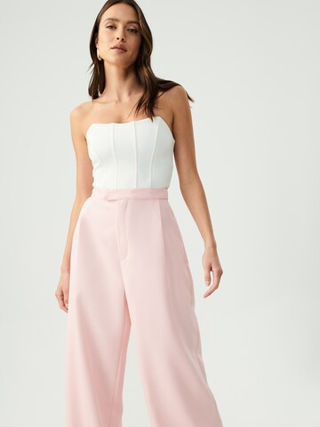 BWLDR Wide Leg Hose in Pink