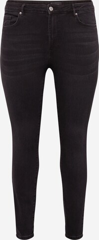 Vero Moda Curve Skinny Jeans 'SOPHIA' in Zwart: voorkant