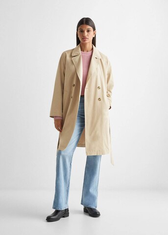 MANGO TEEN Coat 'Trenchy' in Beige