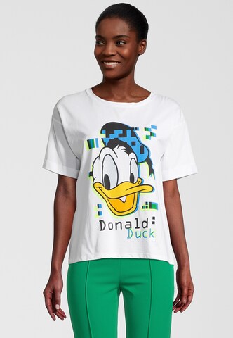 PRINCESS GOES HOLLYWOOD T-Shirt 'Donald Duck' in Weiß: Vorderseite