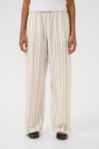 Loosefit Pantalon Kaffe en blanc : devant