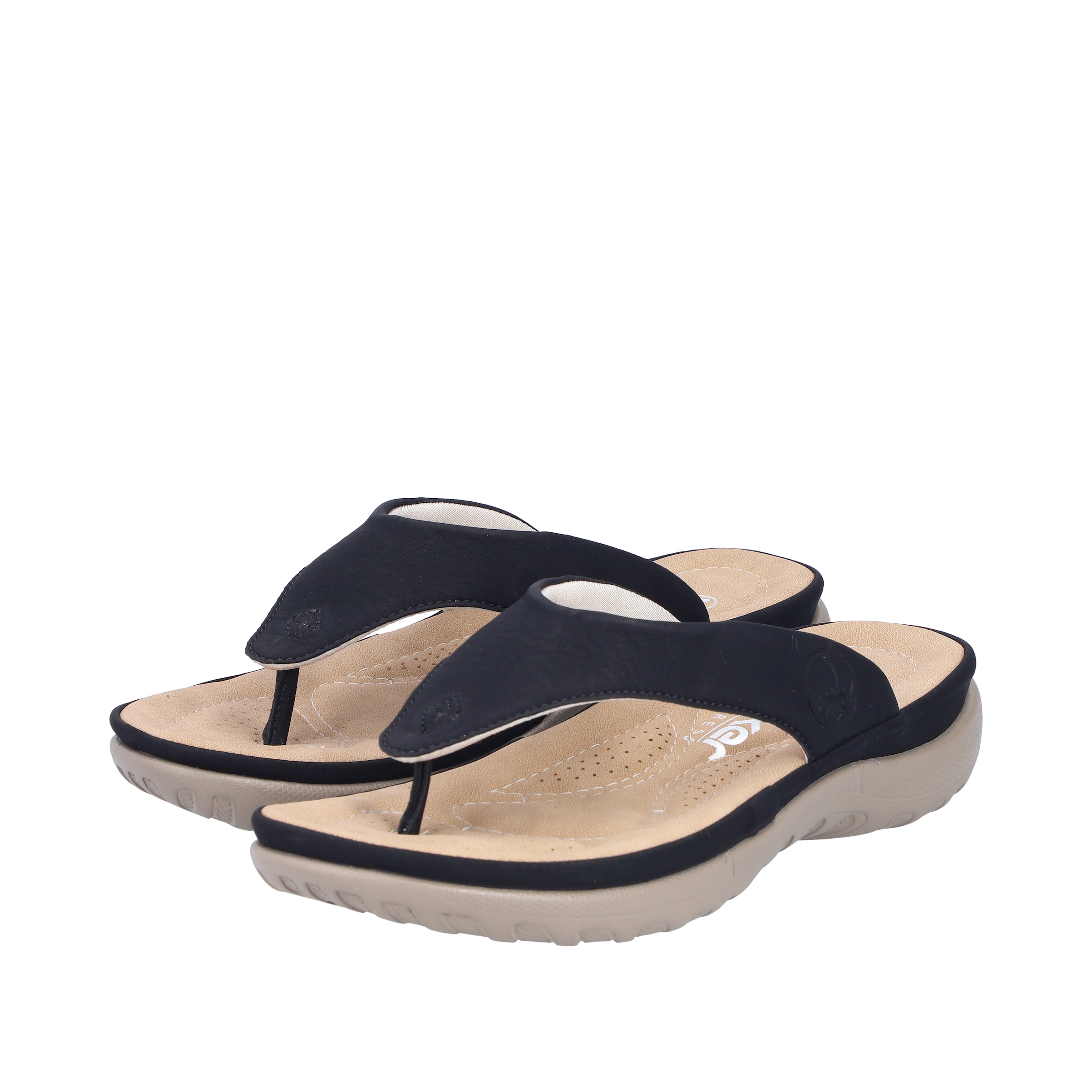 Tongs Rieker en noir