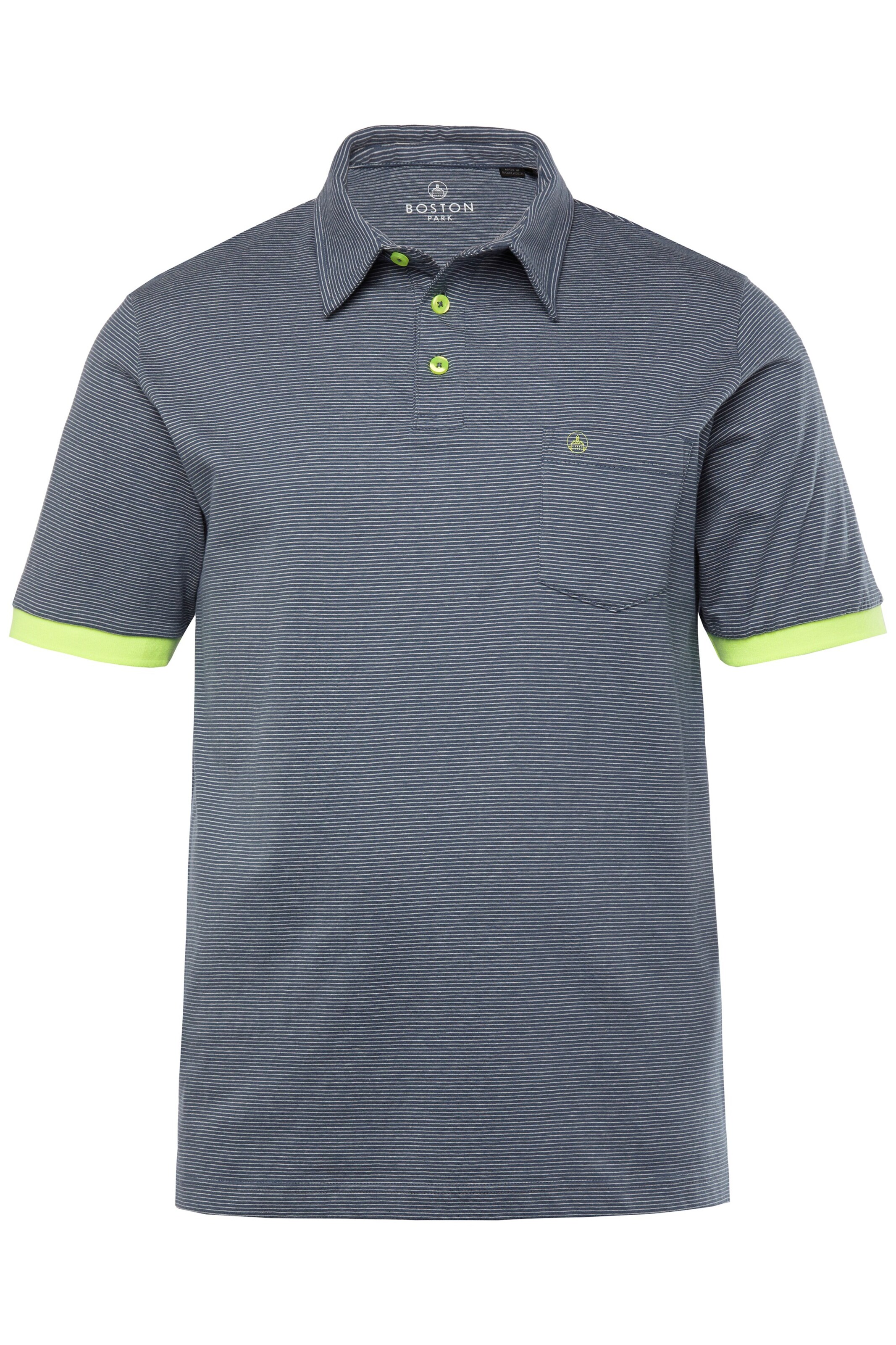 Boston Park Poloshirt in Blau: Vorderseite