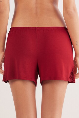 INTIMISSIMI Pajama Pants 'Pretty Flowers' in Red