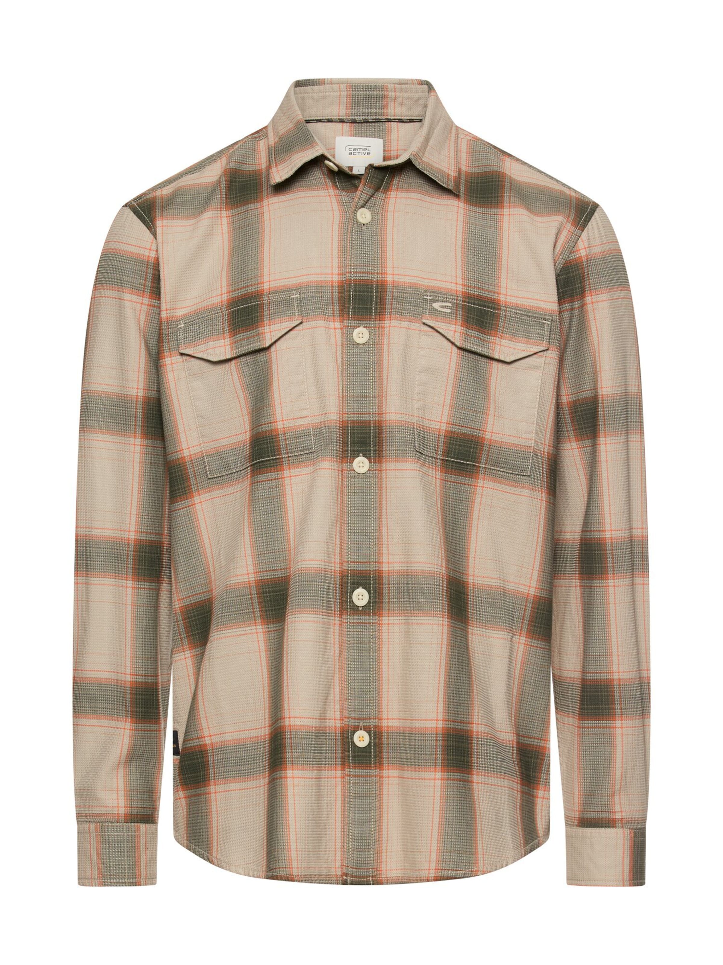 CAMEL ACTIVE Regular fit Button Up Shirt in Brown: front