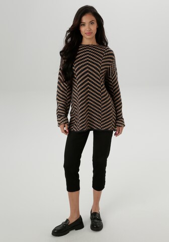 Aniston SELECTED Sweater in Brown