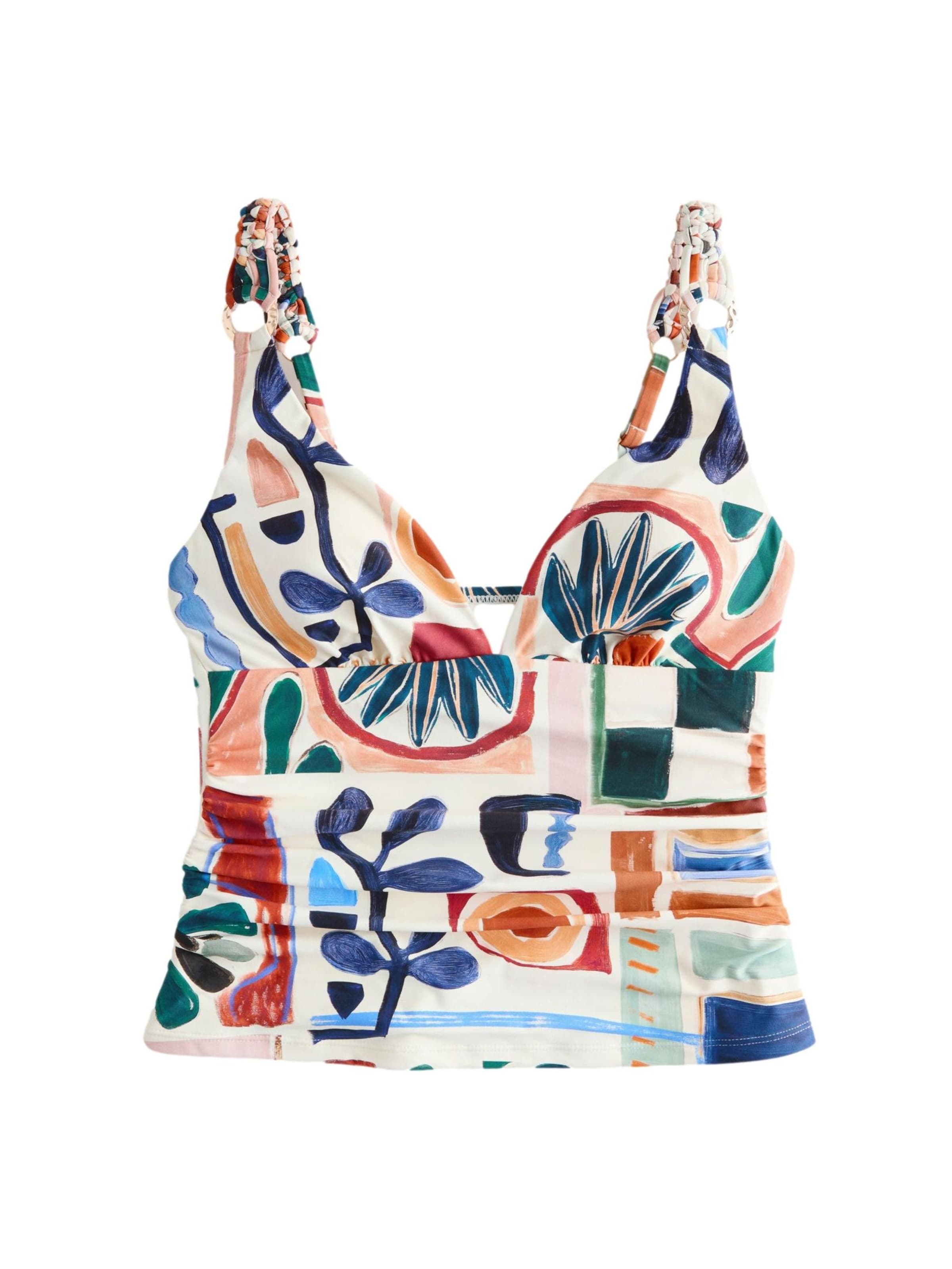 Next Triangel Tankinitop in Mischfarben: Vorderseite