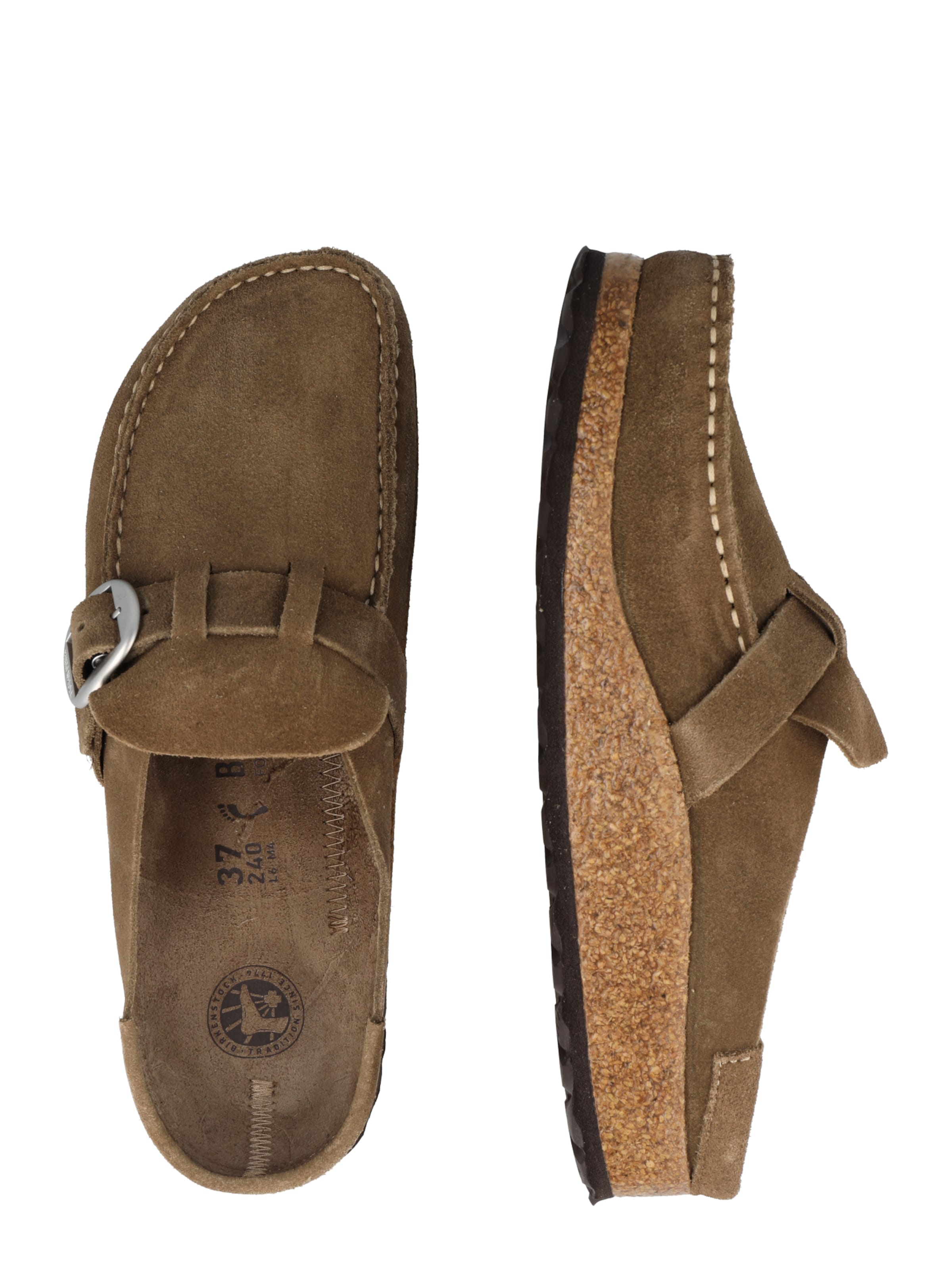 BIRKENSTOCK Pantofle 'Buckley' – šedá