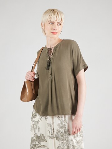 Camicia da donna 'VMBENTE SS WIDE TOP WVN GA' di VERO MODA in verde: frontale