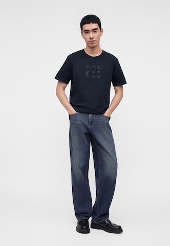 Tricou 'Mick 3' de la Bogner Fire + Ice pe albastru