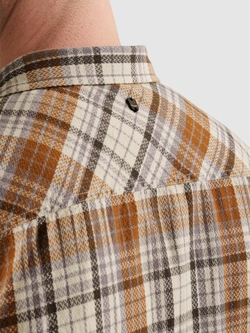 PME Legend Regular fit Skjorta 'Shirt with allover check pattern' i orange