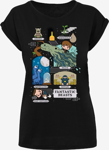 F4NT4STIC T-Shirt 'Fantastic Beasts 2 Chibi Newt' in Schwarz: Vorderseite