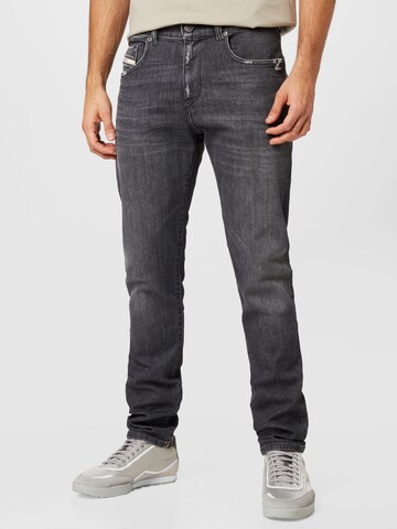 DIESEL Slimfit Jeans '2019 D-Strukt' in Zwart: voorkant