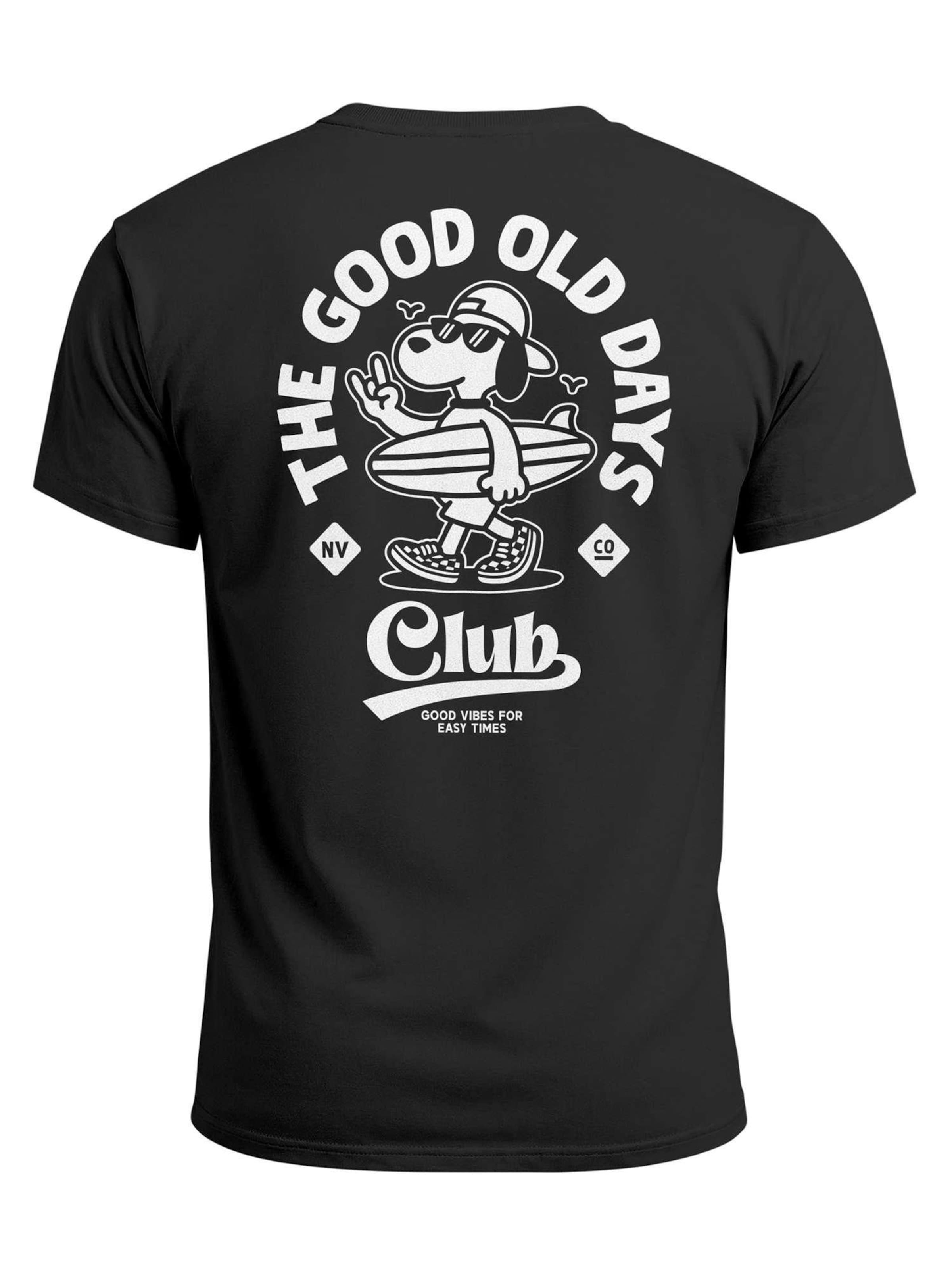 Neverless Shirt 'Good old Days' in Black: front
