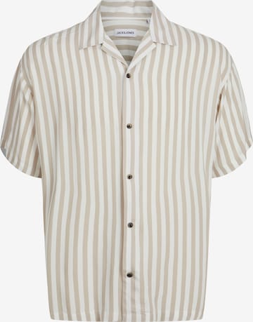 Coupe regular Chemise 'JEFF' JACK & JONES en beige : devant