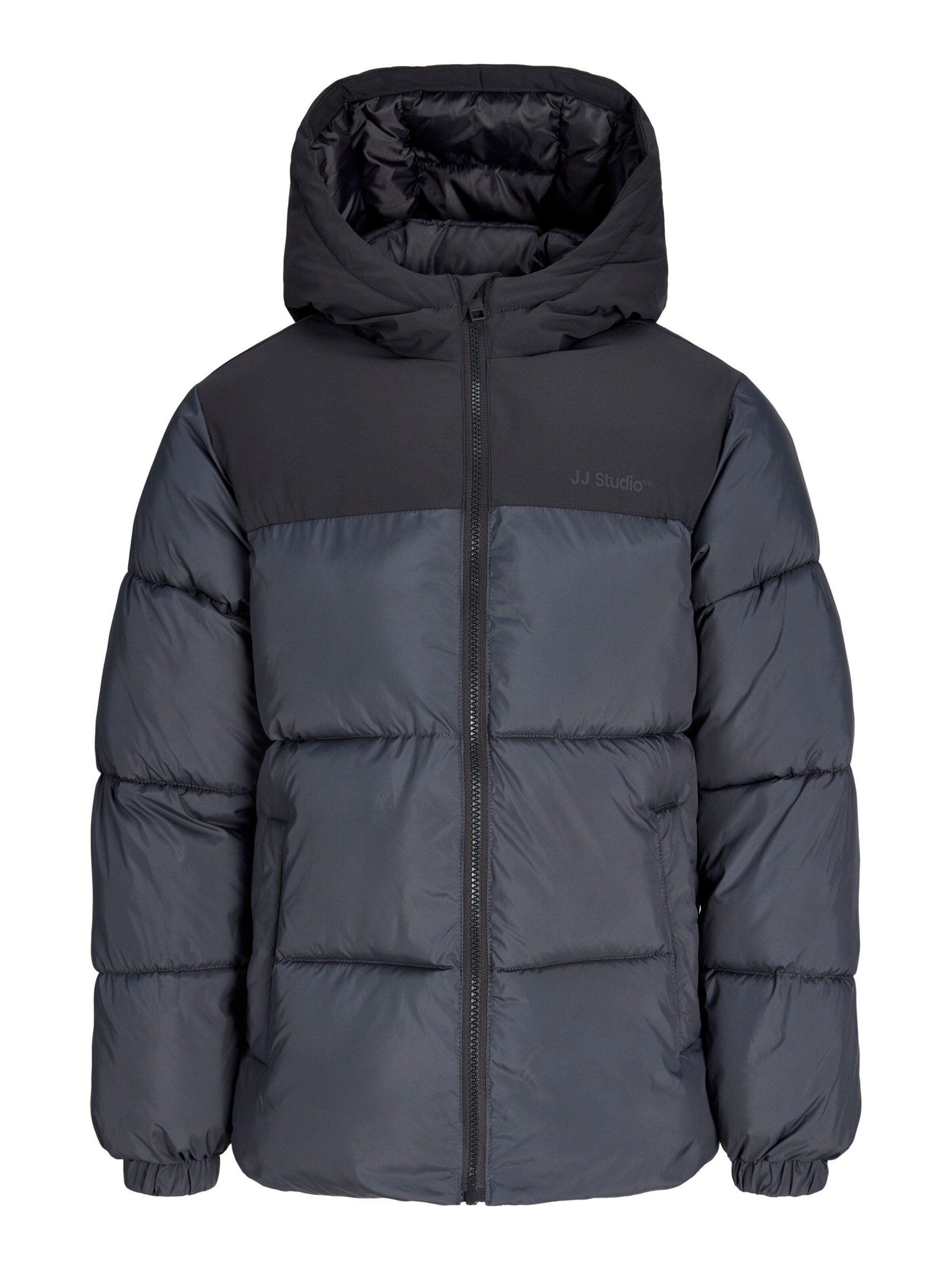 Jack & Jones Junior Winterjacke in Grau: Vorderseite