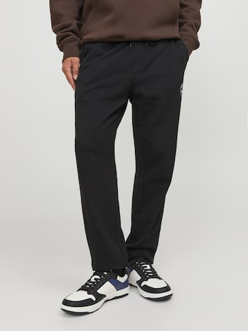 JACK & JONES Tapered Pants 'JPSTGordon JJShark' in Black